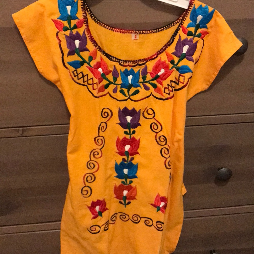 Little girl Mexican sun dress